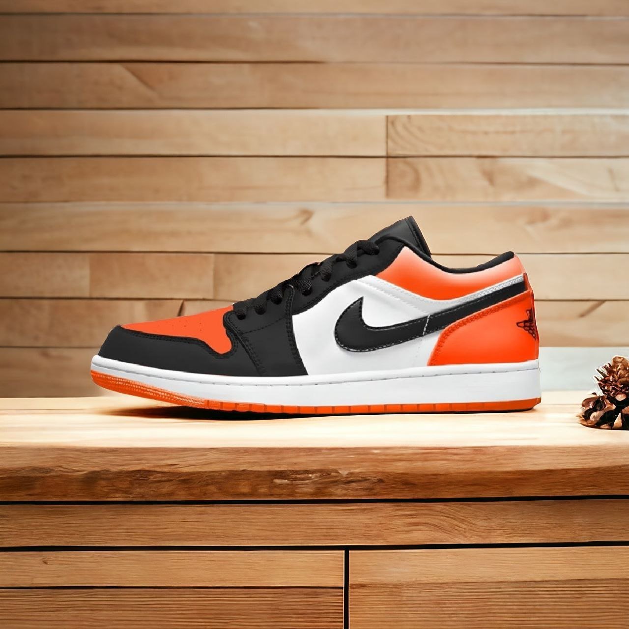 Air Jordan 1 || Color - Black & Orange || Low Neck || Grade – OEM