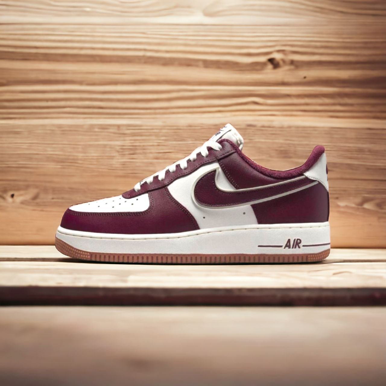 Air Force 1 || Color – Maroon & White || High Neck || Grade – 1:1