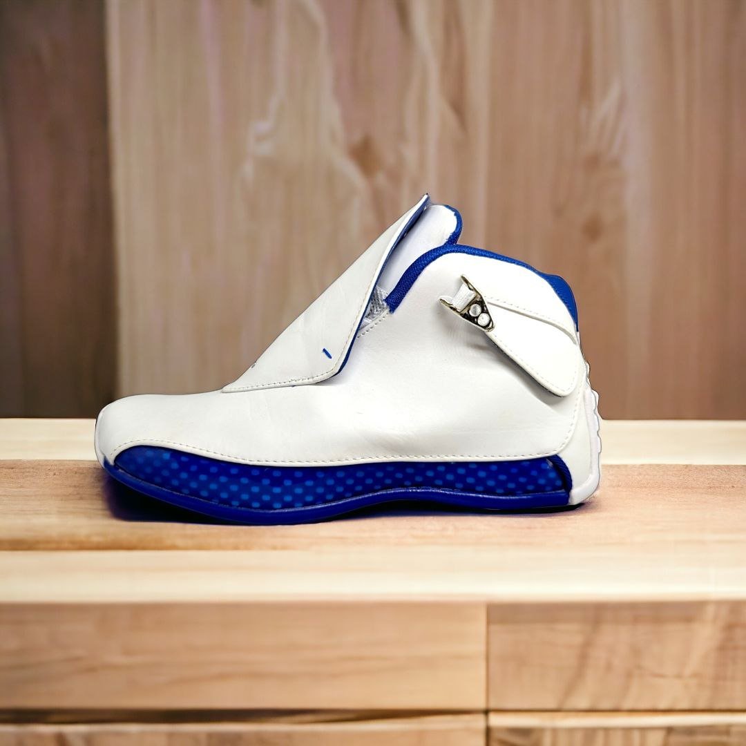 Air Jordan 18 || Color - White & Blue || Grade – 1:1