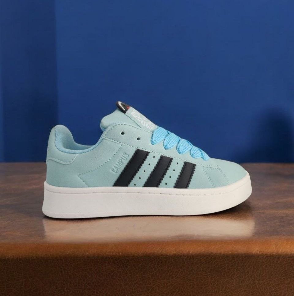 Adidas Campus || Color – Sky Blue,Black & White || Grade – OEM Superior