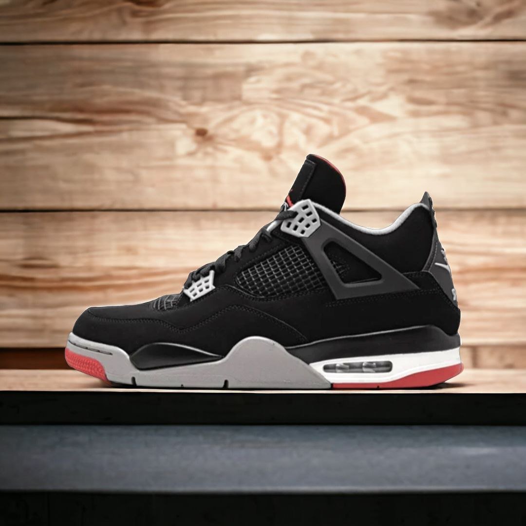 Air Jordan 4 || Color - Black & Red || High Neck || Grade – OEM Superior