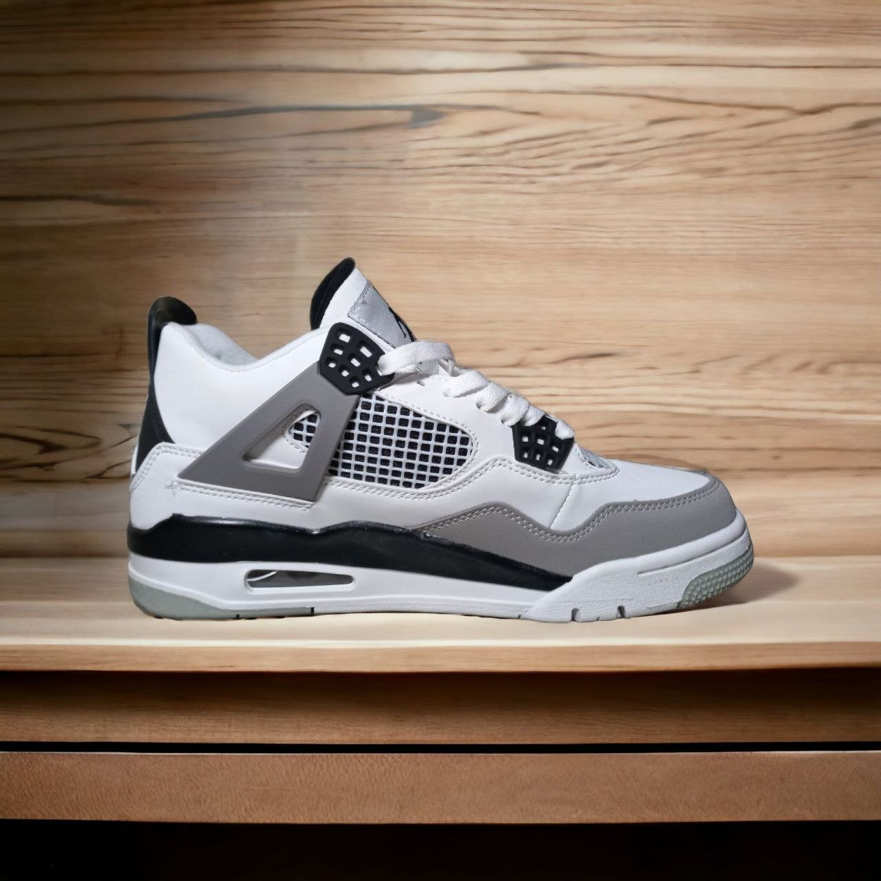 Air Jordan 4 || Color - White & Ash || High Neck || Grade – OEM